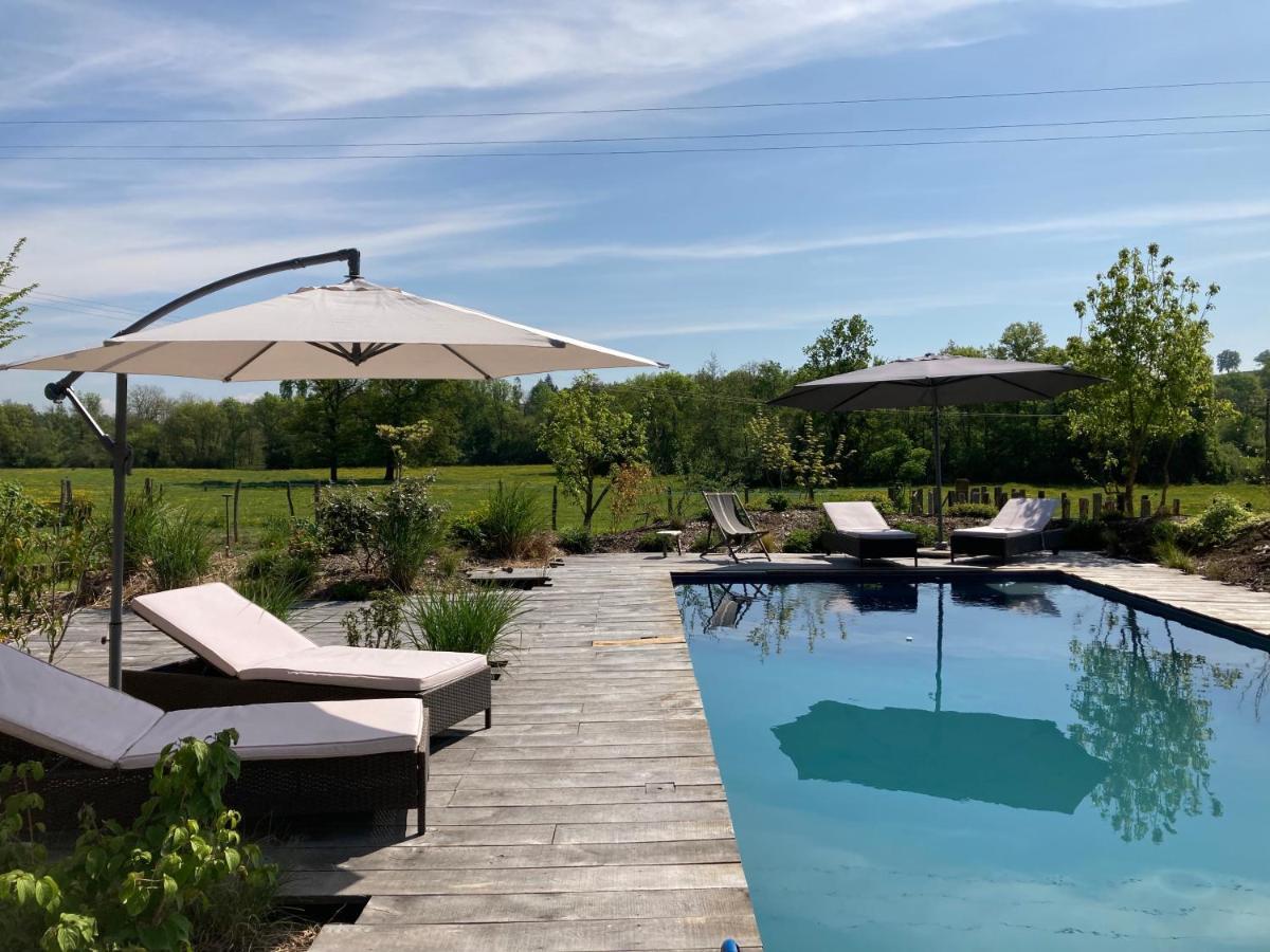 Bed and Breakfast Les Jardins Des Soussilanges Céron Esterno foto