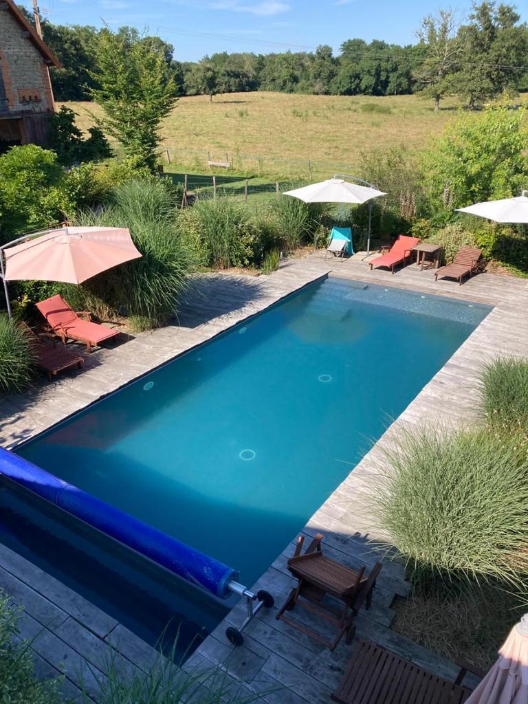 Bed and Breakfast Les Jardins Des Soussilanges Céron Esterno foto